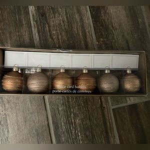 Ornament Place Card Holders NWT